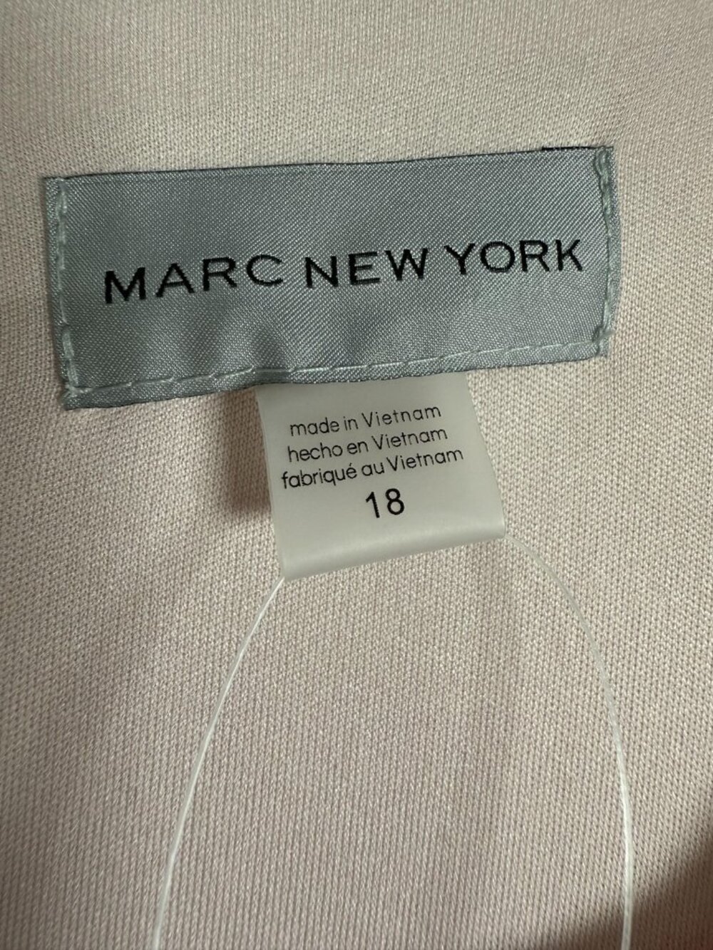 Marc New York Pink Sheath Tulip Midi Dress Womens 18 Square Neck Office Party - Picture 4 of 11